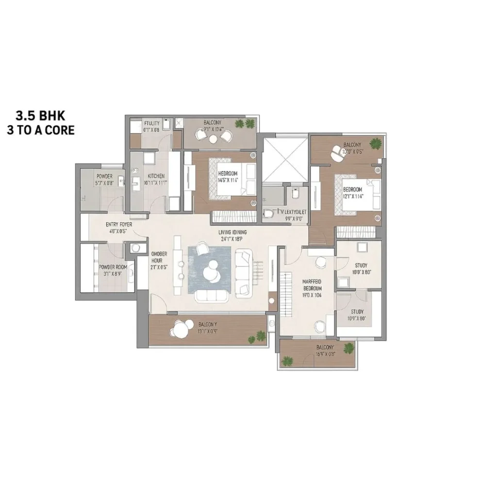 Signature Global Titanium SPR Floor Plan