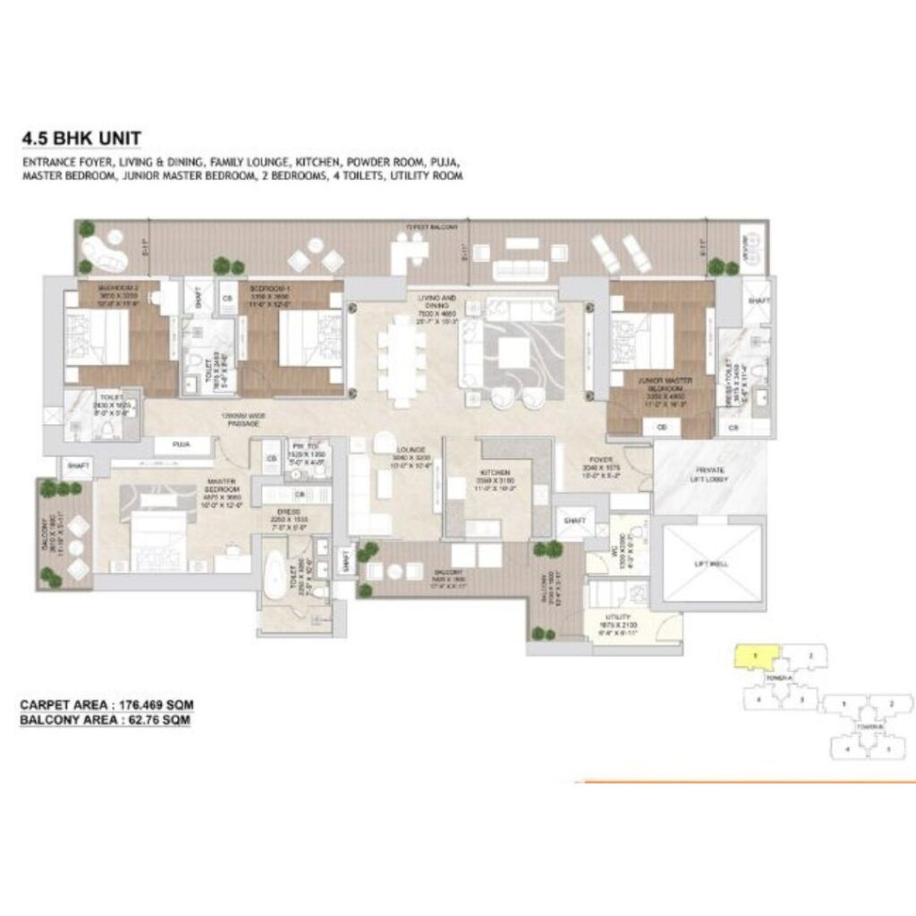 Signature Global Twin Tower DXP, Sector 84, Gurugram Floor Plan