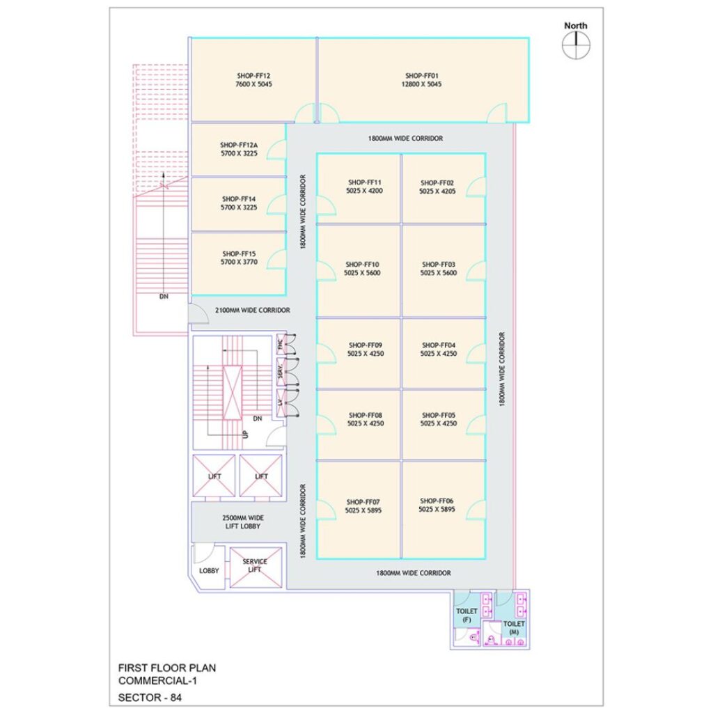 Signature Global Twin Tower DXP, Sector 84, Gurugram commercial site plan