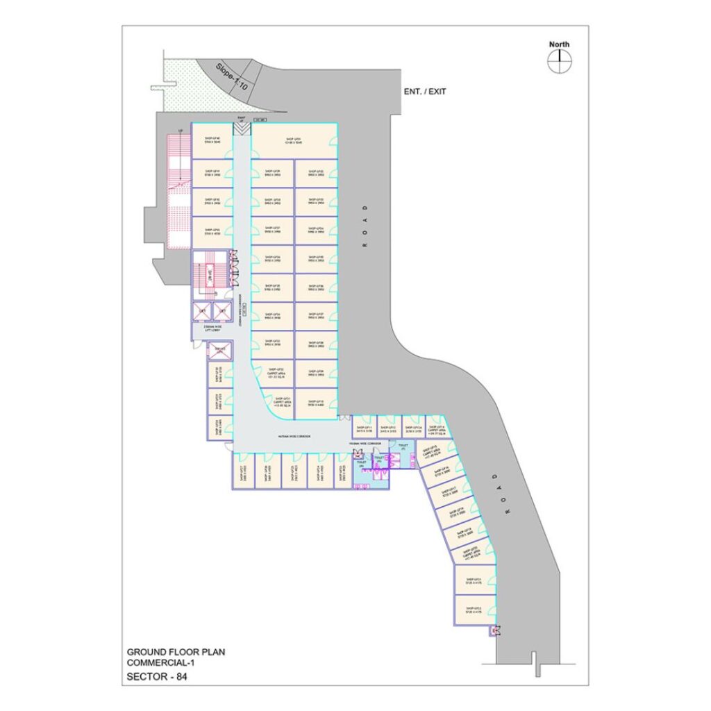 Signature Global Twin Tower DXP, Sector 84, Gurugram commercial site plan